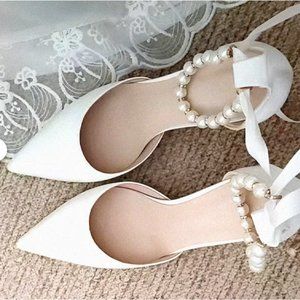 Wedding Bridal Heels in Ivory